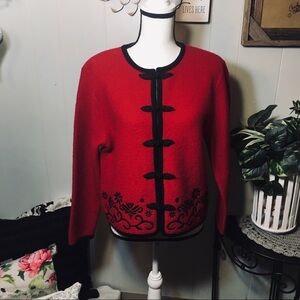 Appleseeds 100% Boiled Wool Cardigan